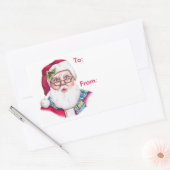 Santa - CadeauLabels Rechthoekige Sticker (Envelop)