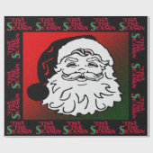 Santa - cadeaupapier (Vlak)