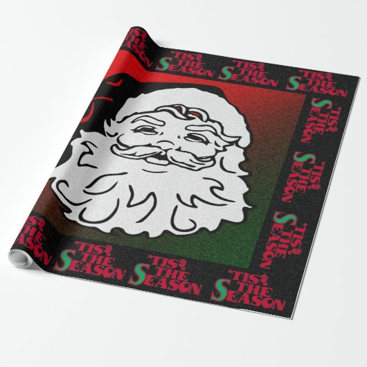 Santa - cadeaupapier (Uitgerold)