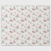 Santa Cadeaus Christmas Cadeaupapier (Vlak)