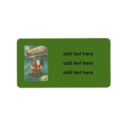 Santa Cadeaus Gifts kerstboomballon Etiket (Voorkant)