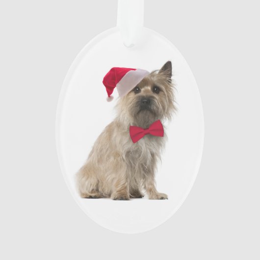 Santa Cairn Terrier Ornament (achterkant)
