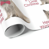 Santa Cairn Terrier Wrapping Paper Cadeaupapier (Rol Hoek)