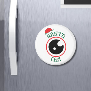 Santa Cam Cute Modern Festive Kerstmis Magneet