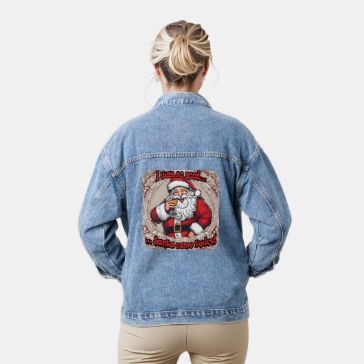 Santa Came Twice! Denim Jacket (Model)