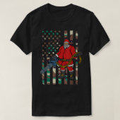 Santa Camo Flag kerstmachine Pistool T-shirt (Design voorkant)