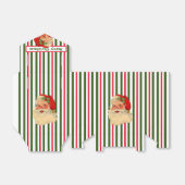  Santa & Candy Cane Stripes Favor Box Bedankdoosjes (Uitgevouwen)