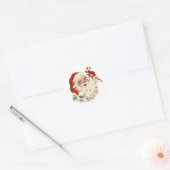 Santa Candy Cane Vakantie Sticker (Envelop)