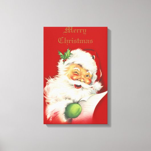 Santa Canvas Print (Voorkant)