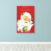 Santa Canvas Print (Insitu (Houten vloer))