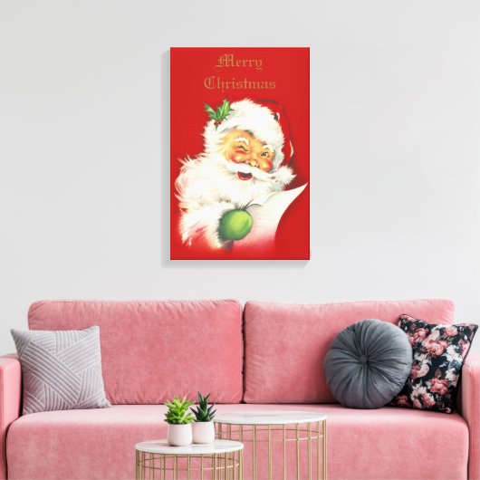 Santa Canvas Print (Insitu (Woonkamer))