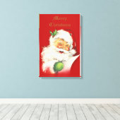 Santa  Canvas Print (Insitu (Houten vloer))