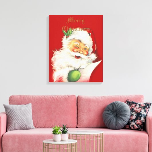 Santa  Canvas Print (Insitu (Woonkamer))