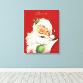 Santa  Canvas Print (Insitu (Houten vloer))