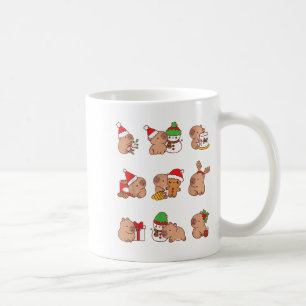 Santa Capybara Crew Christmas Funny Capybaras Love Koffiemok