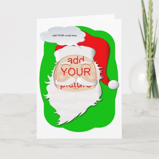 Santa Carnival Cutout kaart (Voorkant)