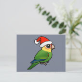 Santa Carolina Parakeet Feestdagenkaart (Staand voorkant)