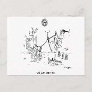 Santa Cartoon 6193 Feestdagenkaart