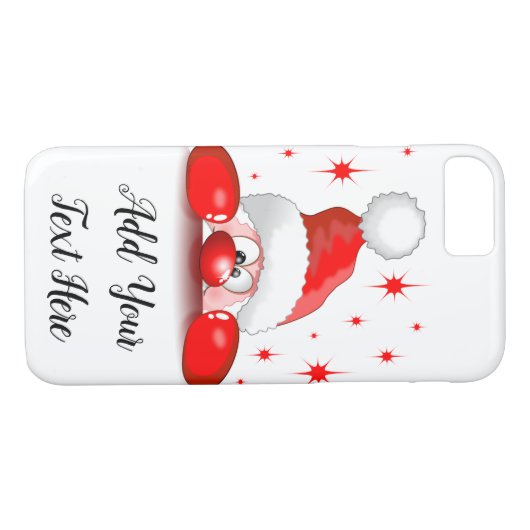 Santa Cartoon Cute Peking Character © BluedarkArt Case-Mate iPhone Case (Achterkant (Horizontaal))