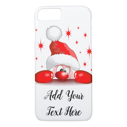 Santa Cartoon Cute Peking Character © BluedarkArt Case-Mate iPhone Case (Achterkant)