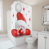 Santa Cartoon Cute Peking Character © BluedarkArt Douchegordijn (In situ)