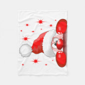 Santa Cartoon Cute Peking Character © BluedarkArt Fleece Deken (Voorkant)