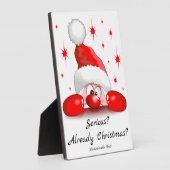 Santa Cartoon Cute Peking Character © BluedarkArt Fotoplaat (Zijkant)