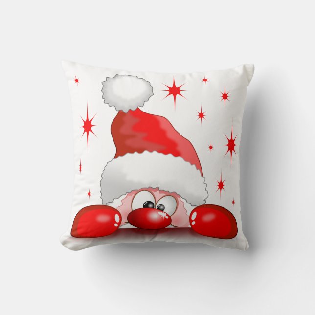 Santa Cartoon Cute Peking Character © BluedarkArt Kussen (Voorkant)