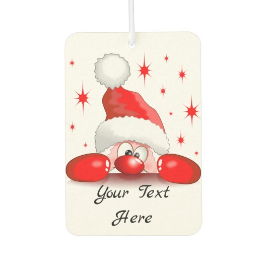 Santa Cartoon Cute Peking Character © BluedarkArt Luchtverfrisser (Voorkant)
