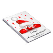 Santa Cartoon Cute Peking Character © BluedarkArt Notitieboek (Rechterzijde)