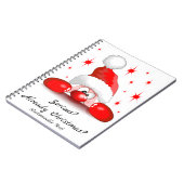 Santa Cartoon Cute Peking Character © BluedarkArt Notitieboek (Linkerzijde)