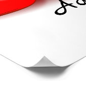 Santa Cartoon Cute Peking Character © BluedarkArt Poster (Hoek)