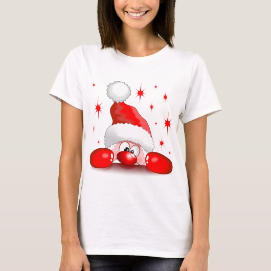Santa Cartoon Cute Peking Character © BluedarkArt T-shirt (Voorkant)