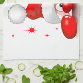 Santa Cartoon Cute Peking Character © BluedarkArt Theedoek (Gevouwen)