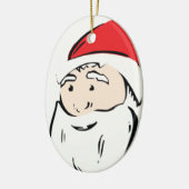 Santa Cartoon Ornament (Links)