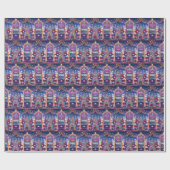 Santa Casino Slot Machine Kerstmis Cadeaupapier (Vlak)