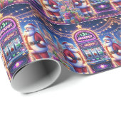 Santa Casino Slot Machine Kerstmis Cadeaupapier (Rol Hoek)