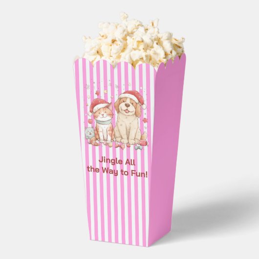 Santa Cat and Dog Friends Bedankdoosjes (Popped)