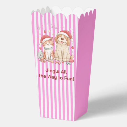 Santa Cat and Dog Friends Bedankdoosjes (Voorkant)