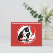 Santa Cat Briefkaart (Staand voorkant)