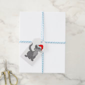 SANTA CAT CADEAULABEL (Met Touw)