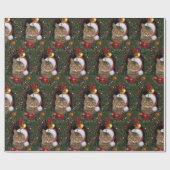 Santa Cat Cadeaupapier (Vlak)