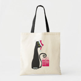 Santa Cat-Canvas tas