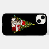 Santa Cat Case-Mate iPhone Case (Achterkant (horizontaal))
