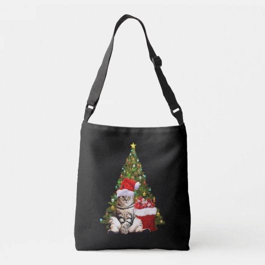 Santa Cat Crossbody Tas (Achterkant)