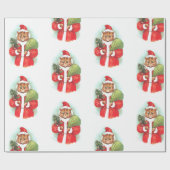 Santa Cat door Louis Wain Cadeaupapier (Vlak)