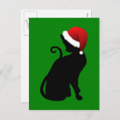 Santa Cat Feestdagenkaart (Voorkant / Achterkant)