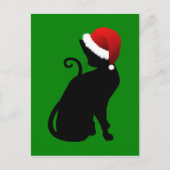 Santa Cat Feestdagenkaart (Voorkant)