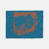 Santa Cat  Fleece Deken (Voorkant (Horizontaal))