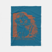 Santa Cat  Fleece Deken (Voorkant)